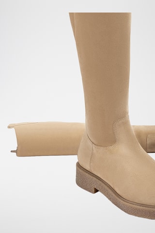 Botas de piel - Marrón claro