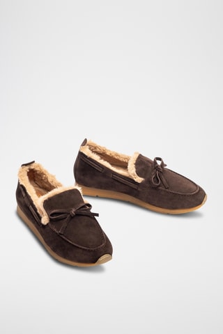 Mocasines de piel - Marrón