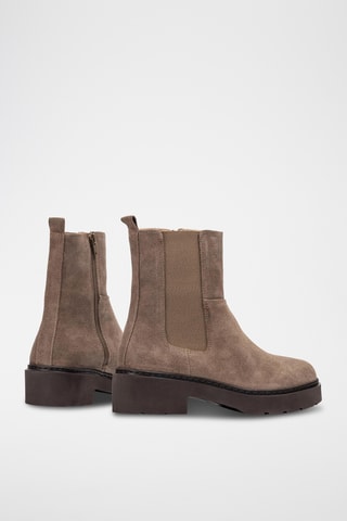 Botines de piel - Marrón claro