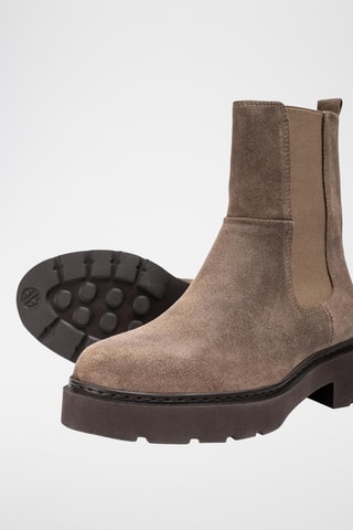 Botines de piel - Marrón claro