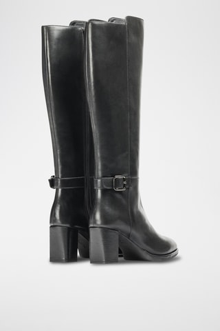 Botas de piel - Negro