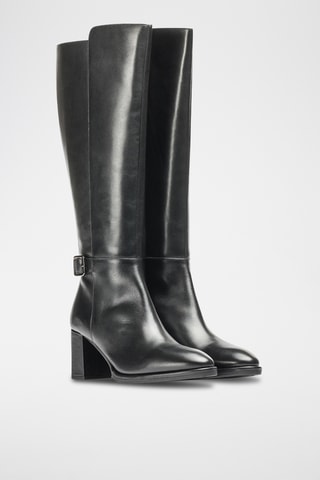 Botas de piel - Negro