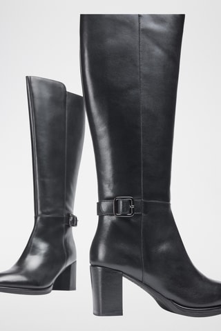 Botas de piel - Negro