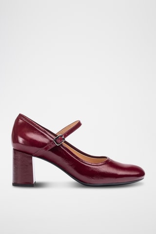 Zapatos de piel de tacón - Burdeos