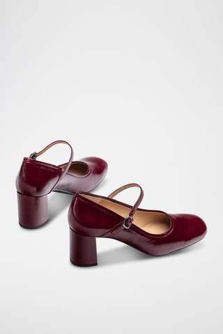 Zapatos de piel de tacón - Burdeos