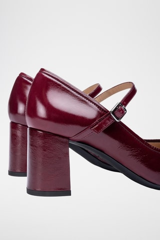 Zapatos de piel de tacón - Burdeos