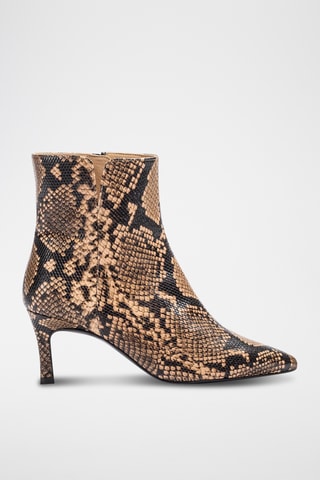 Botines de piel - Beige