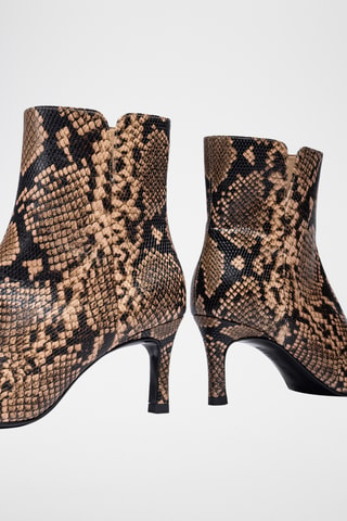 Botines de piel - Beige