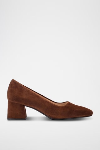 Zapatos de piel de tacón - Marrón