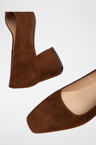 Zapatos de piel de tacón - Marrón
