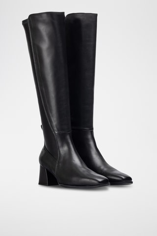Botas de piel - Negro