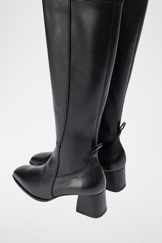 Botas de piel - Negro