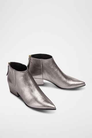 Botines de piel - Antracita