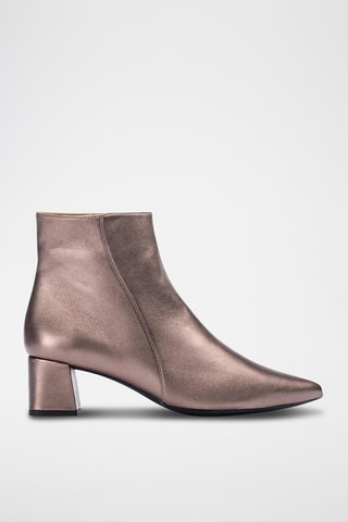 Botines de piel - Gris