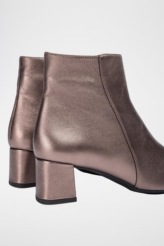Botines de piel - Gris
