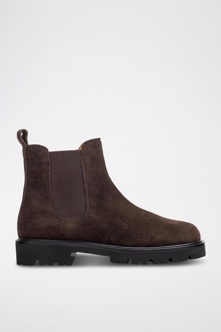 Botines de piel - Marrón