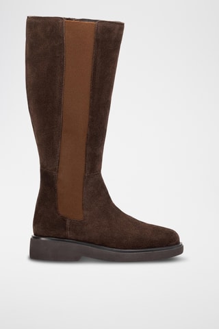 Botas de piel - Marrón