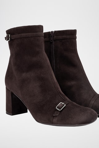 Botines de piel - Marrón oscuro