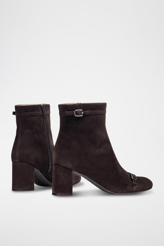 Botines de piel - Marrón oscuro