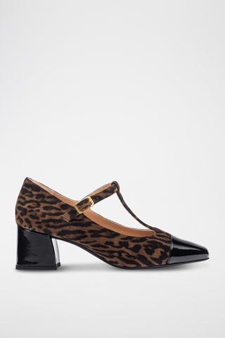 Zapatos de piel de tacón - Marrón oscuro