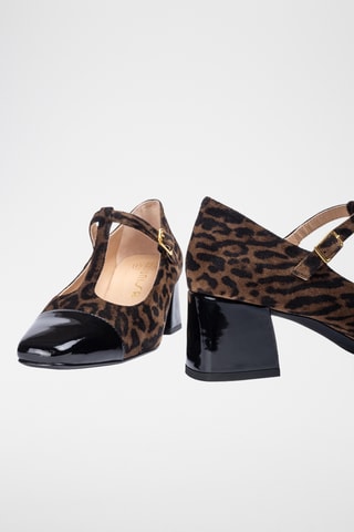 Zapatos de piel de tacón - Marrón oscuro