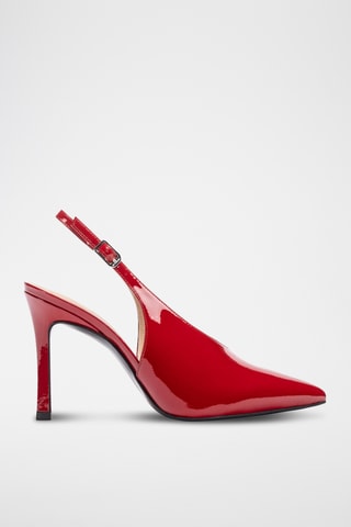 Zapatos de piel de tacón - Rojo
