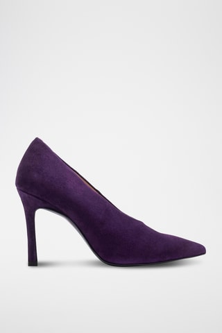 Zapatos de piel de tacón - Violeta