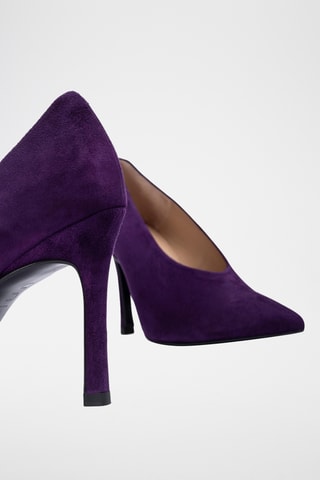 Zapatos de piel de tacón - Violeta