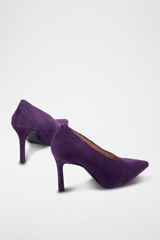 Zapatos de piel de tacón - Violeta