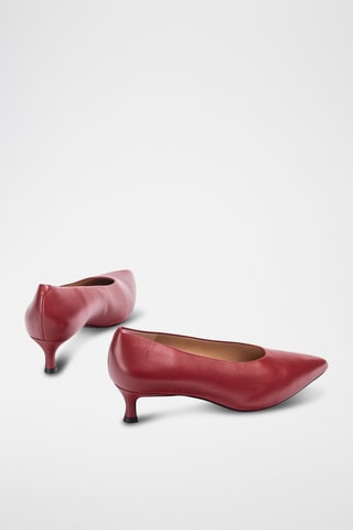 Zapatos de piel de tacón - Rojo
