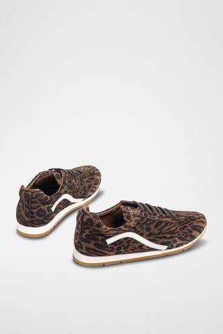 Zapatillas de piel - Marrón oscuro