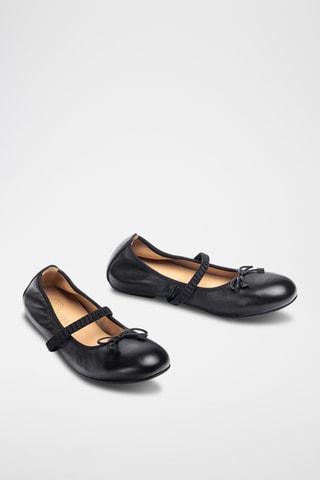Bailarinas de piel - Negro