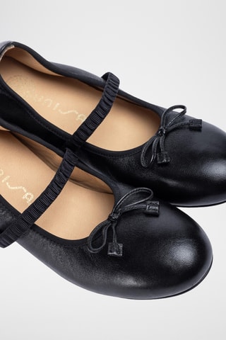 Bailarinas de piel - Negro