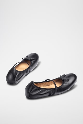 Bailarinas de piel - Negro