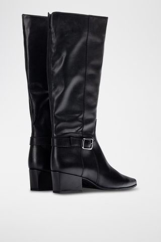 Botas de piel - Negro