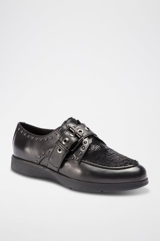 Derbys à boucle en cuir Arjola - Noir