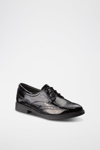 Derbys en cuir verni Agata - Noir