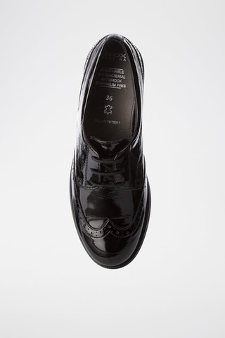 Derbys en cuir verni Agata - Noir