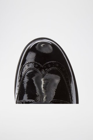 Derbys en cuir verni Agata - Noir