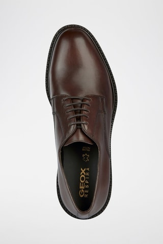 Derbys en cuir nappa Artenova - Marron