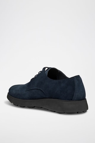 Derbys en cuir de veau nubuck Spherica - Bleu marine