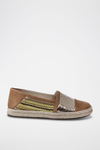 Espadrilles en nubuck Modesty - Jaune et marron clair