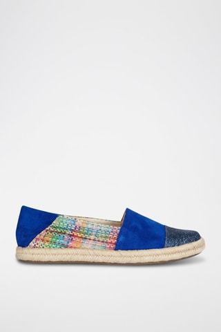 Espadrilles en nubuck Modesty - Bleu roi et vert d’eau