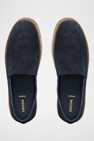 Espadrilles Pantelleria en cuir de veau nubuck - Noir