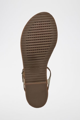 Sandales en cuir de chèvre Sozy - Argenté et écru