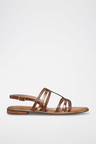 Sandales en cuir Sozy - Marron