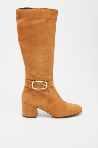 Bottes en nubuck Eleana Camel