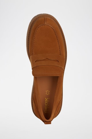 Mocassins plateformes en nubuck Spherica - Marron
