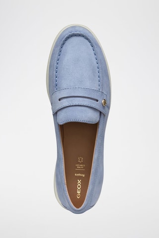 Mocassins en cuir de veau nubuck Xand 3D - Ciel