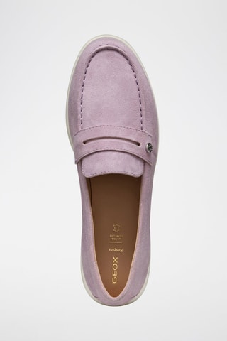 Mocassins en cuir de veau nubuck Xand 3D - Mauve